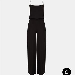 THEORY Jumpsuit with pockets black, thin strap